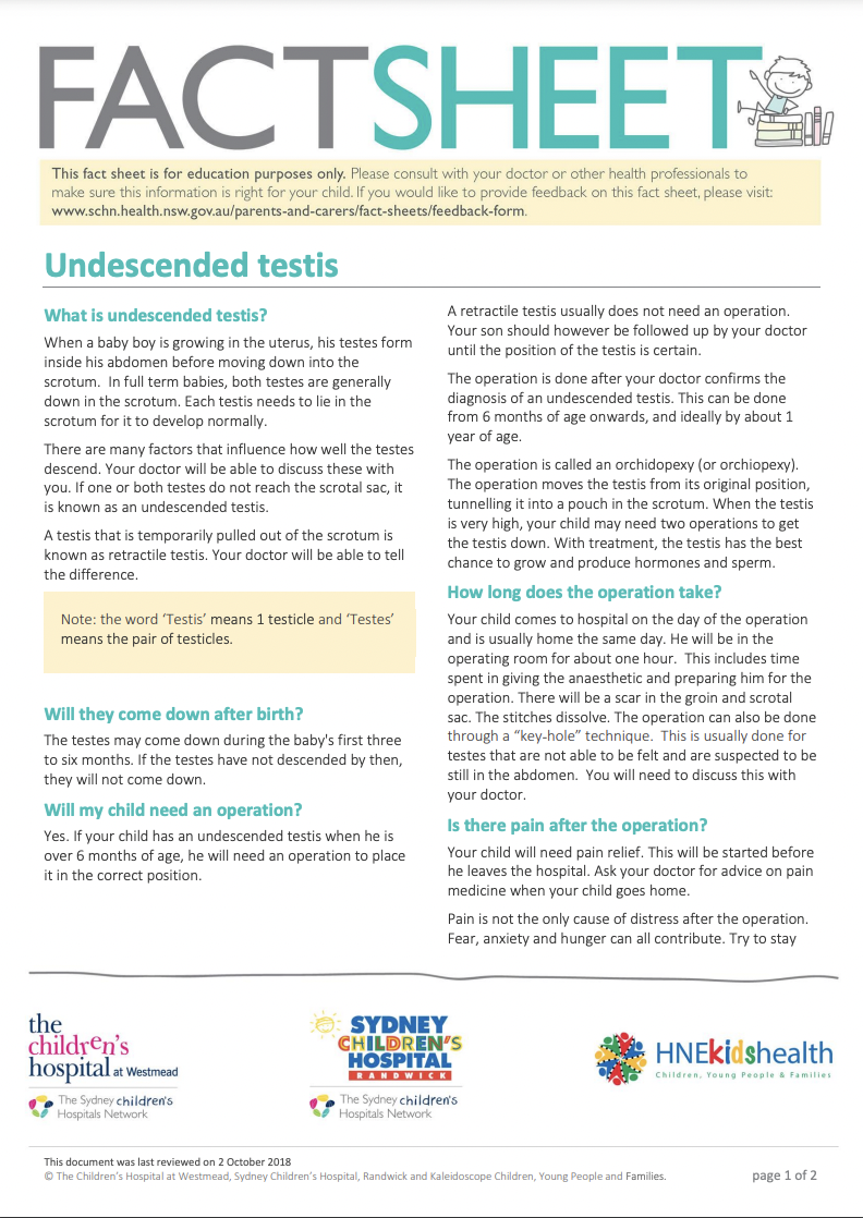 undescended_testes-en-facts-sheet Undescended Testes facts sheet